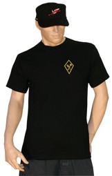 Bild von Verpflegung T-Shirt schwarz mit Truppengattungsabzeichen