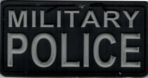 Bild von Military Police 3D Rubber PVC Patch schwarz
