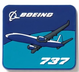 Bild von Boeing 737 Kühlschrank Magnet 