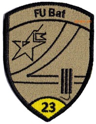 Bild von FU Bat 23 gelb Badge mit Klett