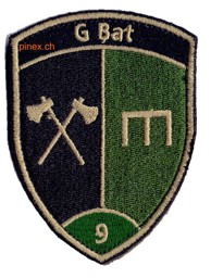 Bild von Genie Bataillon 9 grün mit Klett Badge