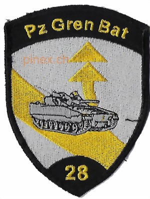 Picture of Panzergrenadier Bat 28 schwarz ohne Klett