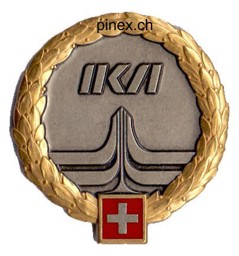 Bild von Höhere Kaderausbildung GOLD  Beret Emblem. Mit allen 4 Stiften offen. 