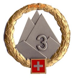 Bild von Gebirgsarmeekorps 3 GOLD Béretemblem Schweizer Armee
