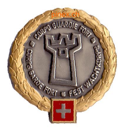 Immagine di Festungswachtkorps GOLD  Béret Emblem Schweizer Armee