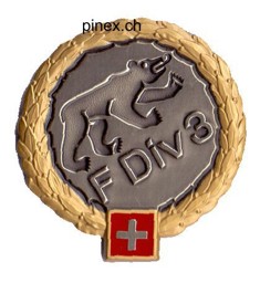 Bild von Felddivision 3 GOLD Béret Emblem 