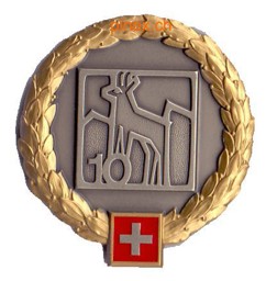 Bild von Gebirgs Divison 10 GOLD Béret Emblem 