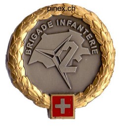 Bild von Infanterie Brigade 2 gold Béret Emblem