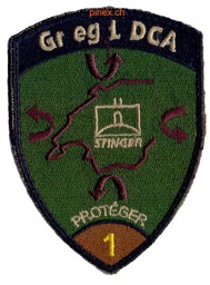 Bild von Gr eg L DCA 1 Stinger Abzeichen braun mit Klett