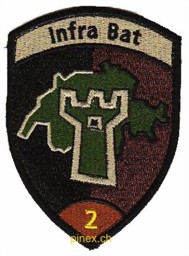 Bild von Bat Infra 2 braun mit Klett Armeeabzeichen 