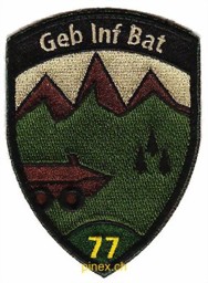 Bild von Geb Inf Bat 77 grün Gebirgsinfanterie mit Klett