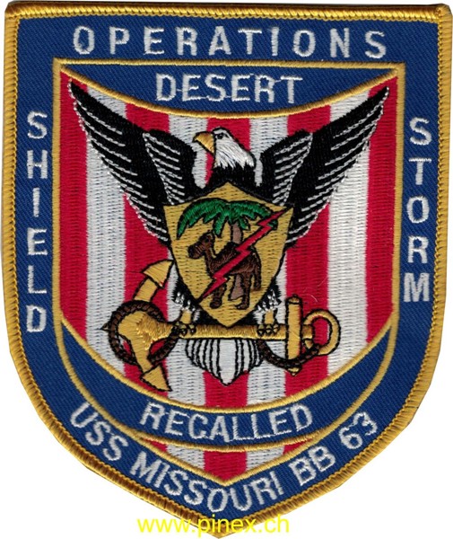 Image de USS Missouri BB-63 Schlachtschiff Operation Desert Shield-Storm Recalled