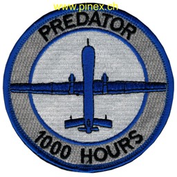 Bild von Predator Drohne 1000 Hours Abzeichen US Air Force